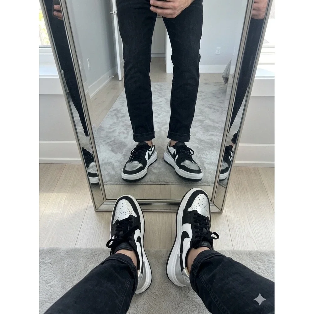 Nike Air Jordan 1 Elevate Low SE Silver Toe Women's 12 Men's 10.5 DQ8561-001
